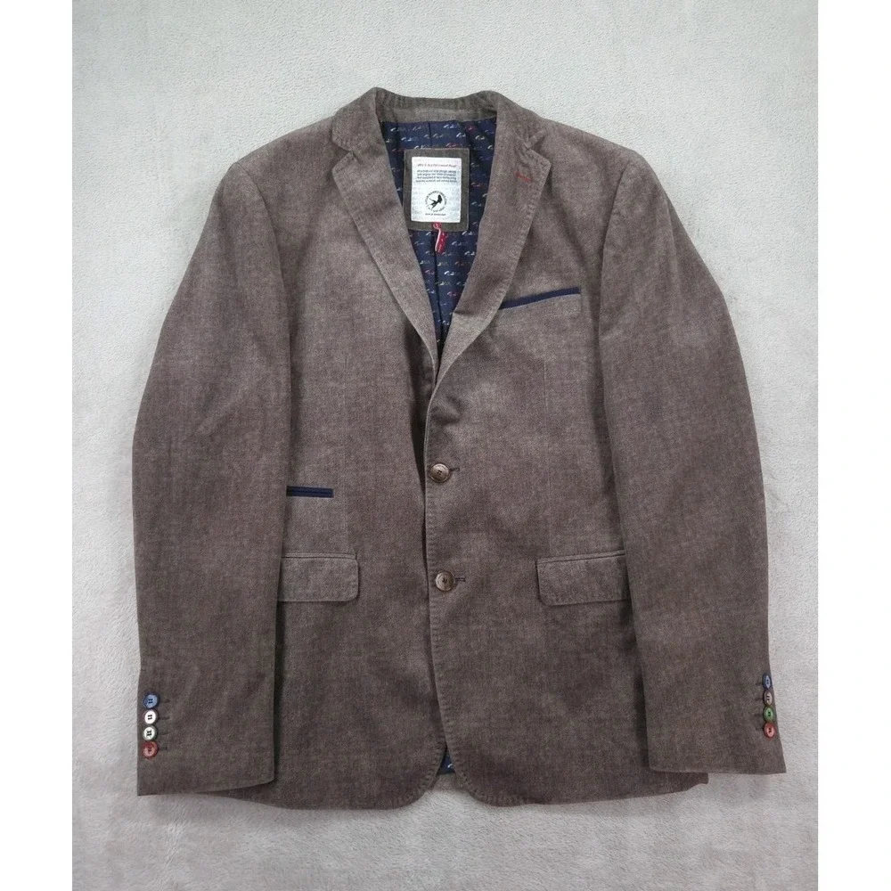 A Fish Named Fred Blazer Mens 38R Velour Sport Coat